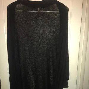 Forever 21 long black cardigan